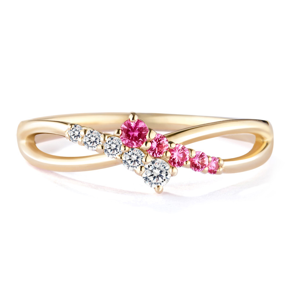 ALUXE 亞立詩 10K金 鑽石戒指 繁星閃爍 星形 Shine系列 RW0004 歷史價格詳細信息