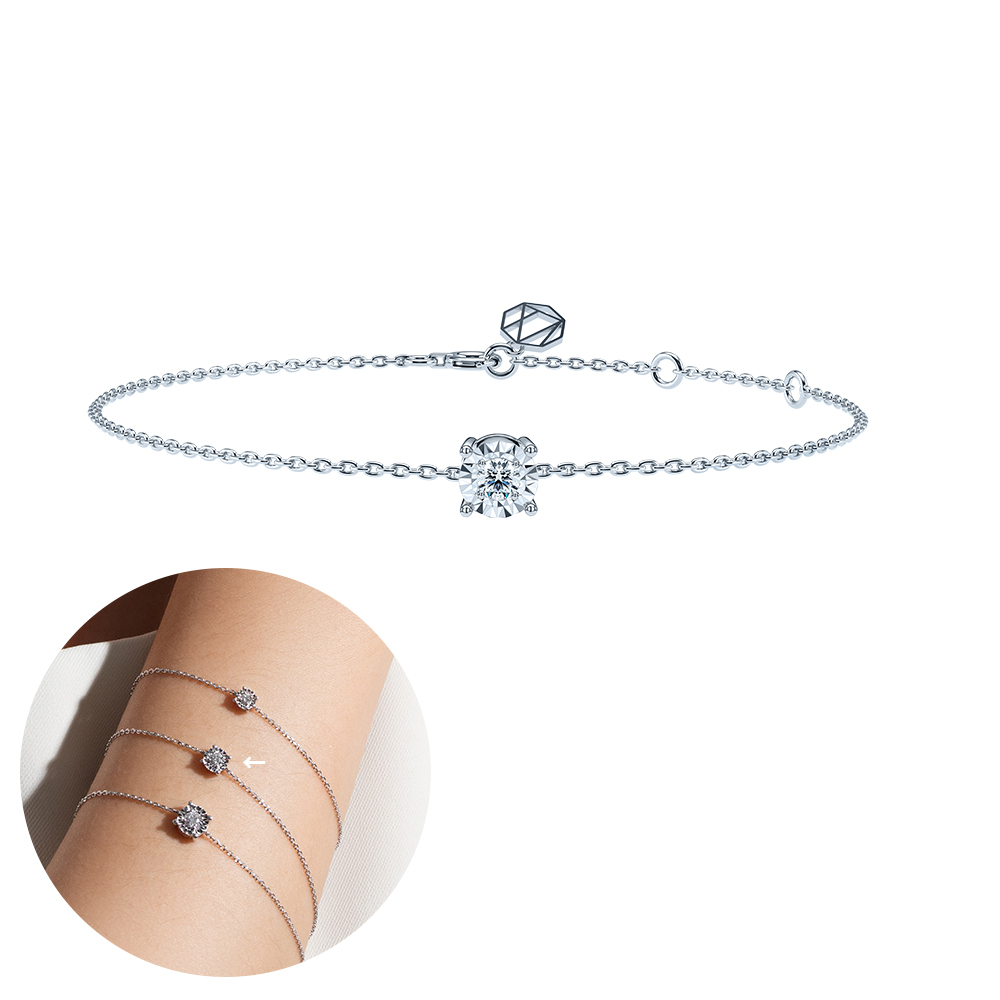 ALUXE 亞立詩 14K金 鑽石手鍊 閃耀 閃耀系列 BR2218 歷史價格詳細信息