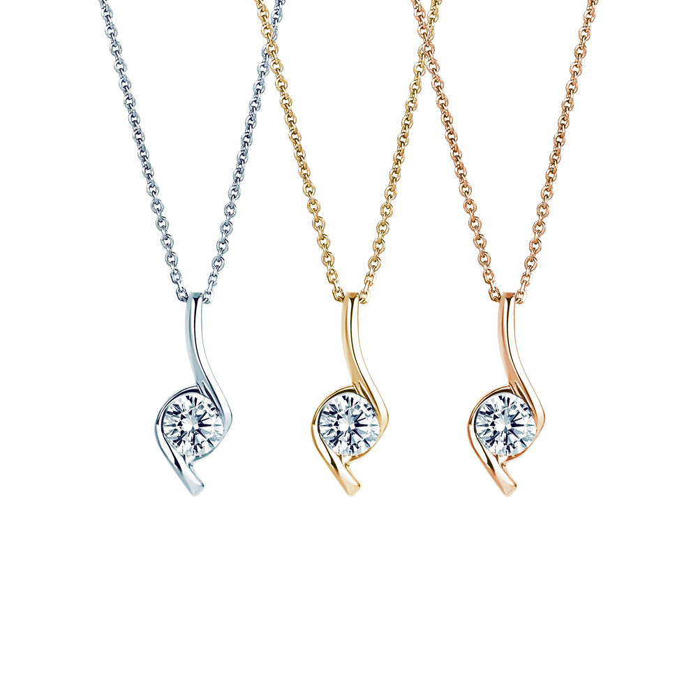 ALUXE 亞立詩 GIA 0.30克拉 DSI2 3EX 18K金 鑽石項鍊 經典優雅 NS0670 歷史價格詳細信息