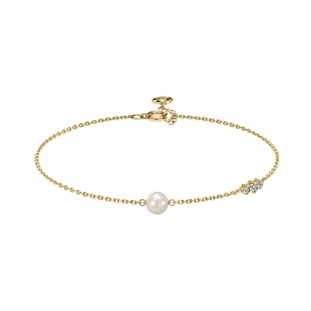 ALUXE 亞立詩 天然淡水珍珠 10K金 珍珠雙鑽項鍊 珍愛系列 Be charming NN0222 歷史價格詳細信息