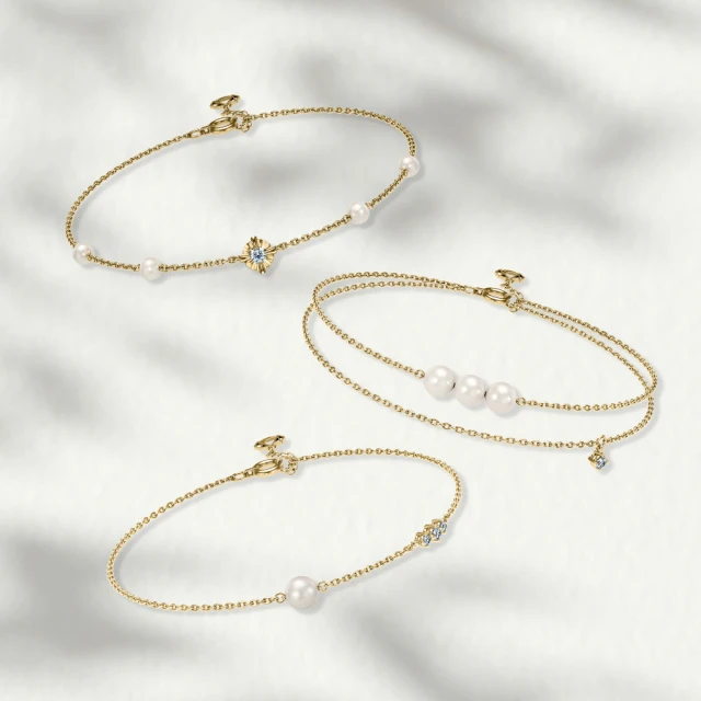 ALUXE 亞立詩 天然淡水珍珠 10K金 珍珠雙鑽項鍊 珍愛系列 Be charming NN0222 歷史價格詳細信息