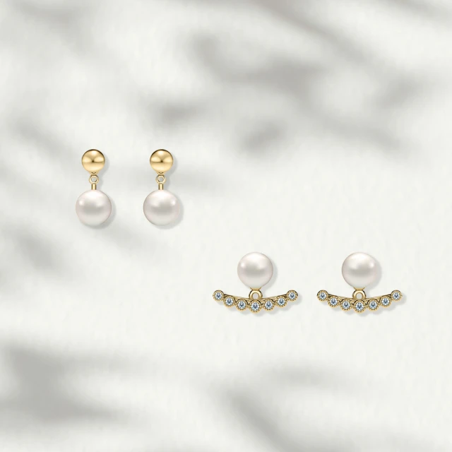 ALUXE 亞立詩 天然淡水珍珠 10K金 珍珠雙鑽項鍊 珍愛系列 Be charming NN0222 歷史價格詳細信息