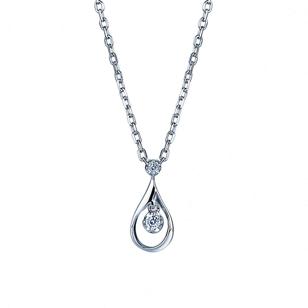 ALUXE 亞立詩 18K金 經典藍鑽項鍊 戀人系列 NN0867 歷史價格詳細信息