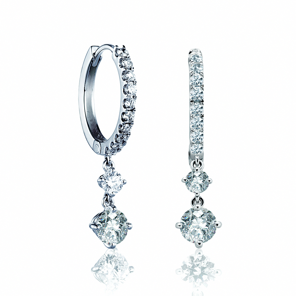 A-LUXE 亞立詩 18K金 0.60克拉 鑽石耳環 歷史價格詳細信息