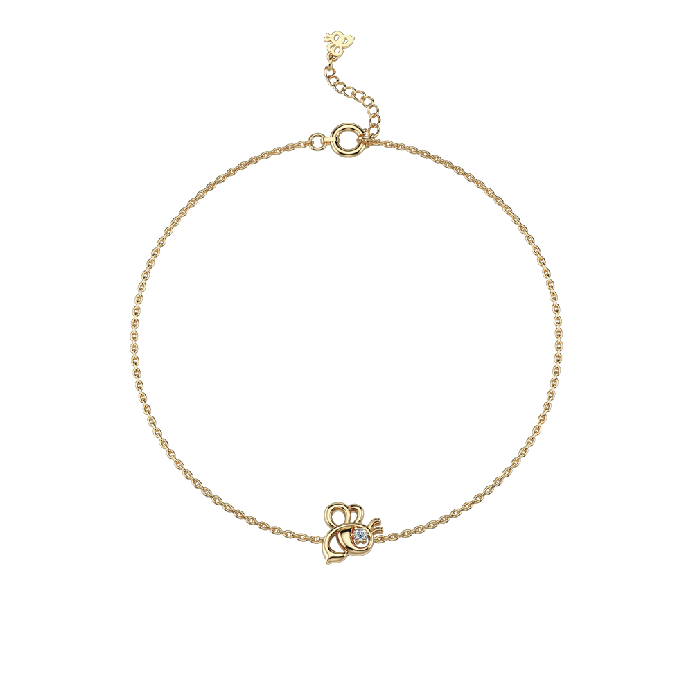 【ALUXE 亞立詩】迪士尼  10K金 蜜蜂造型 鑽石 耳環(單只)  小熊維尼 歷史價格詳細信息