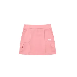 【FILA】KIDS 女童款 針織短裙(有安全褲)-丈青 5SKW-8406-NV 歷史價格詳細信息