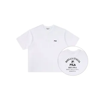 【FILA】中性 短袖圓領T恤(合身版)-白色 1TEW-1502-WT 歷史價格詳細信息