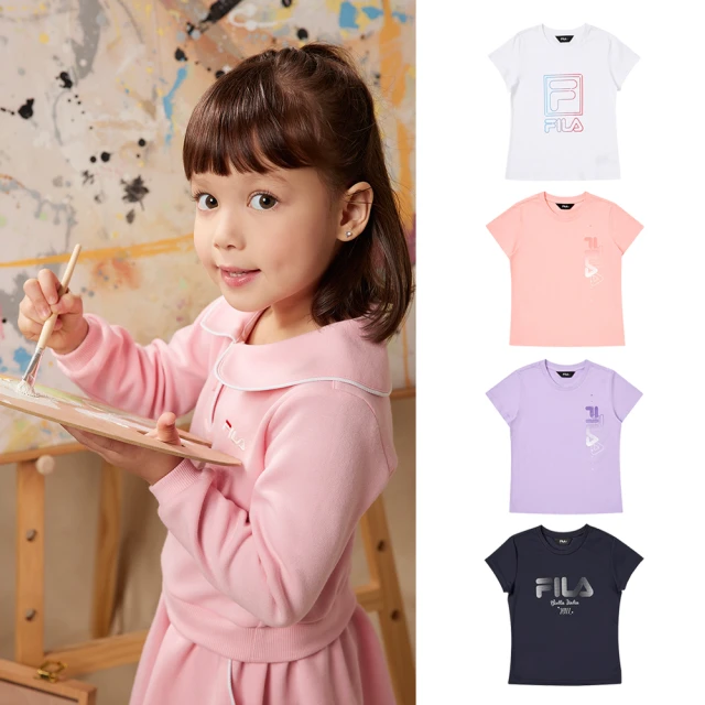 【FILA】KIDS 女童款 短袖圓領上衣-桃色 5TEW-4913-PC 歷史價格詳細信息