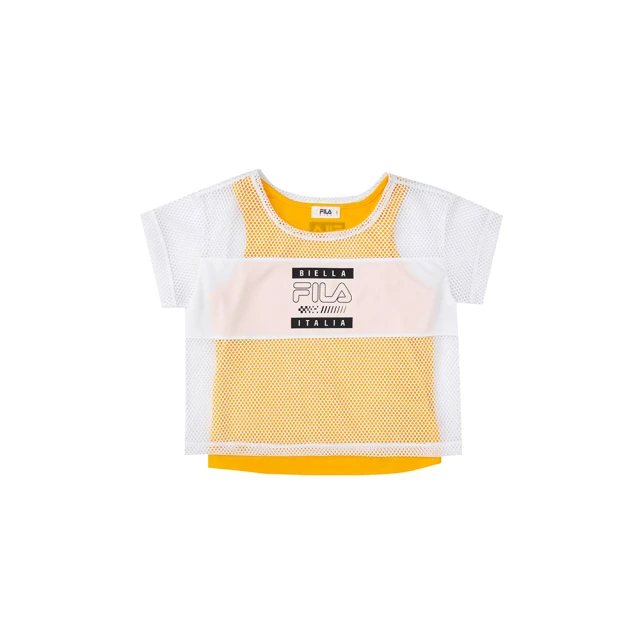 【FILA】KIDS 女童款 吸濕排汗短袖圓領T恤-白色 5TEW-4320-WT 歷史價格詳細信息