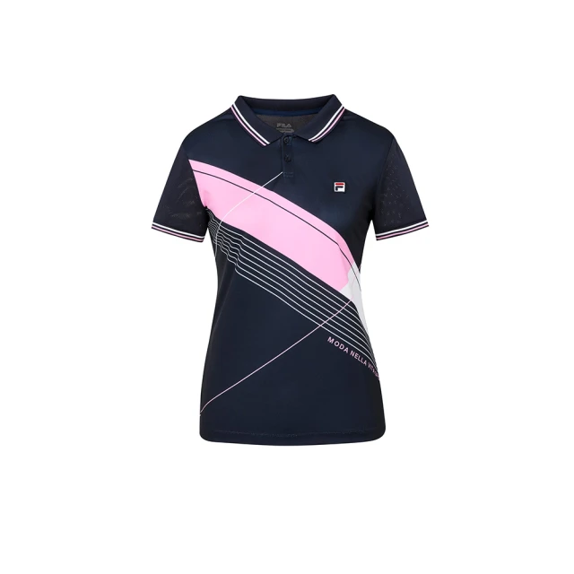 【FILA】女性 抗UV 吸濕排汗 短袖POLO衫-丈青 5POW-5006-NV 歷史價格詳細信息