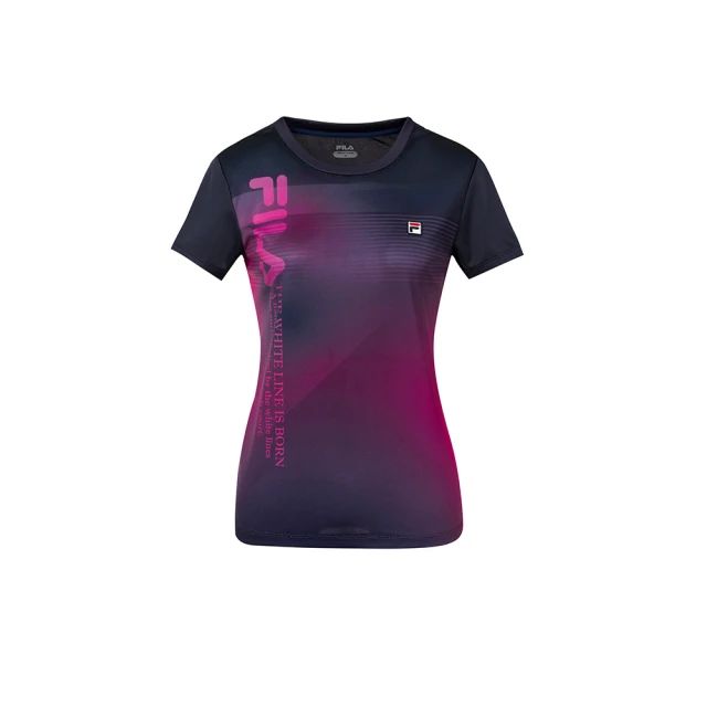 【FILA】女性 吸濕排汗抗UV短袖T恤-黑色 5TEW-1317-BK 歷史價格詳細信息