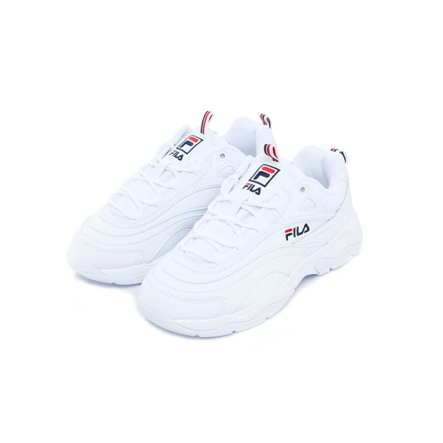 【FILA】休閒鞋 Ray 男鞋 女鞋 白 低筒 厚底 增高 老爹鞋 小白鞋 斐樂(4C625Y100) 歷史價格詳細信息