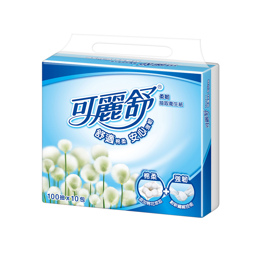 可麗舒抽取衛生紙100抽x10包x8串_箱購 歷史價格詳細信息