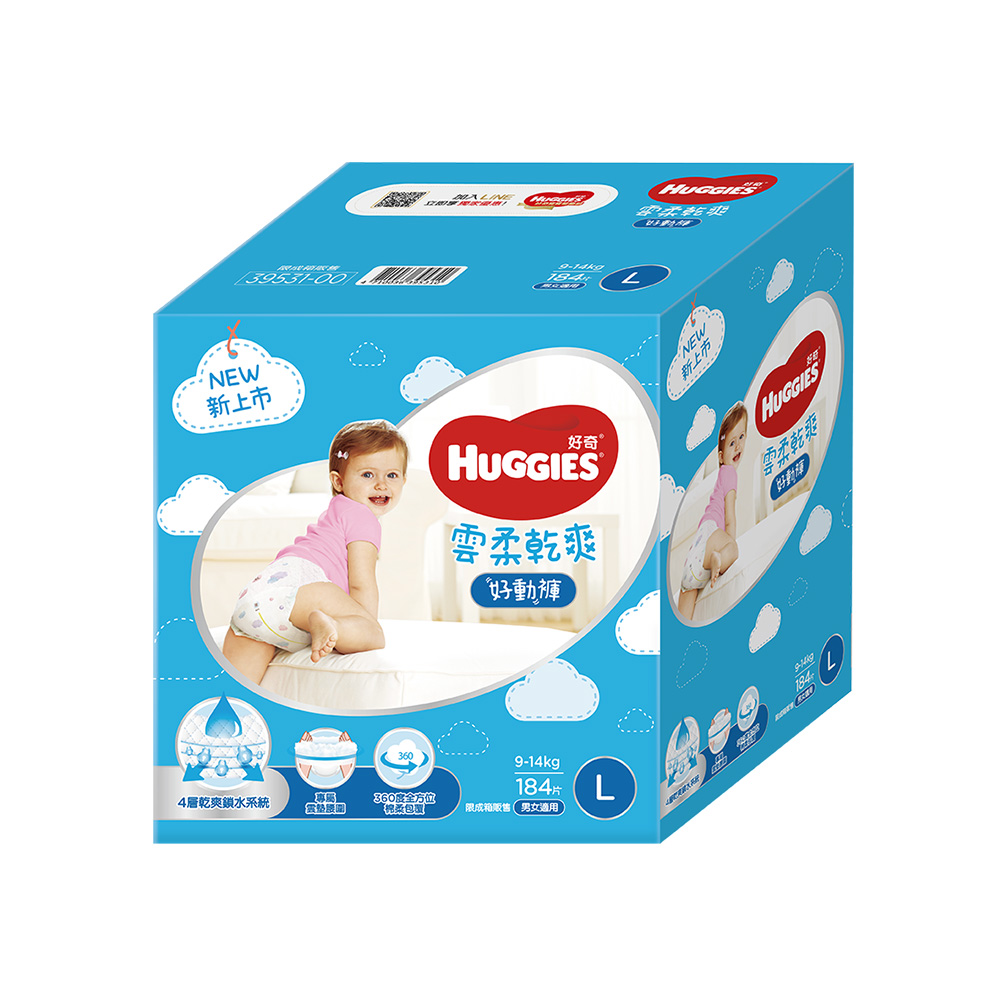 【HUGGIES 好奇】雲柔乾爽 黏貼型 M(紙尿褲/尿布/箱) 歷史價格詳細信息