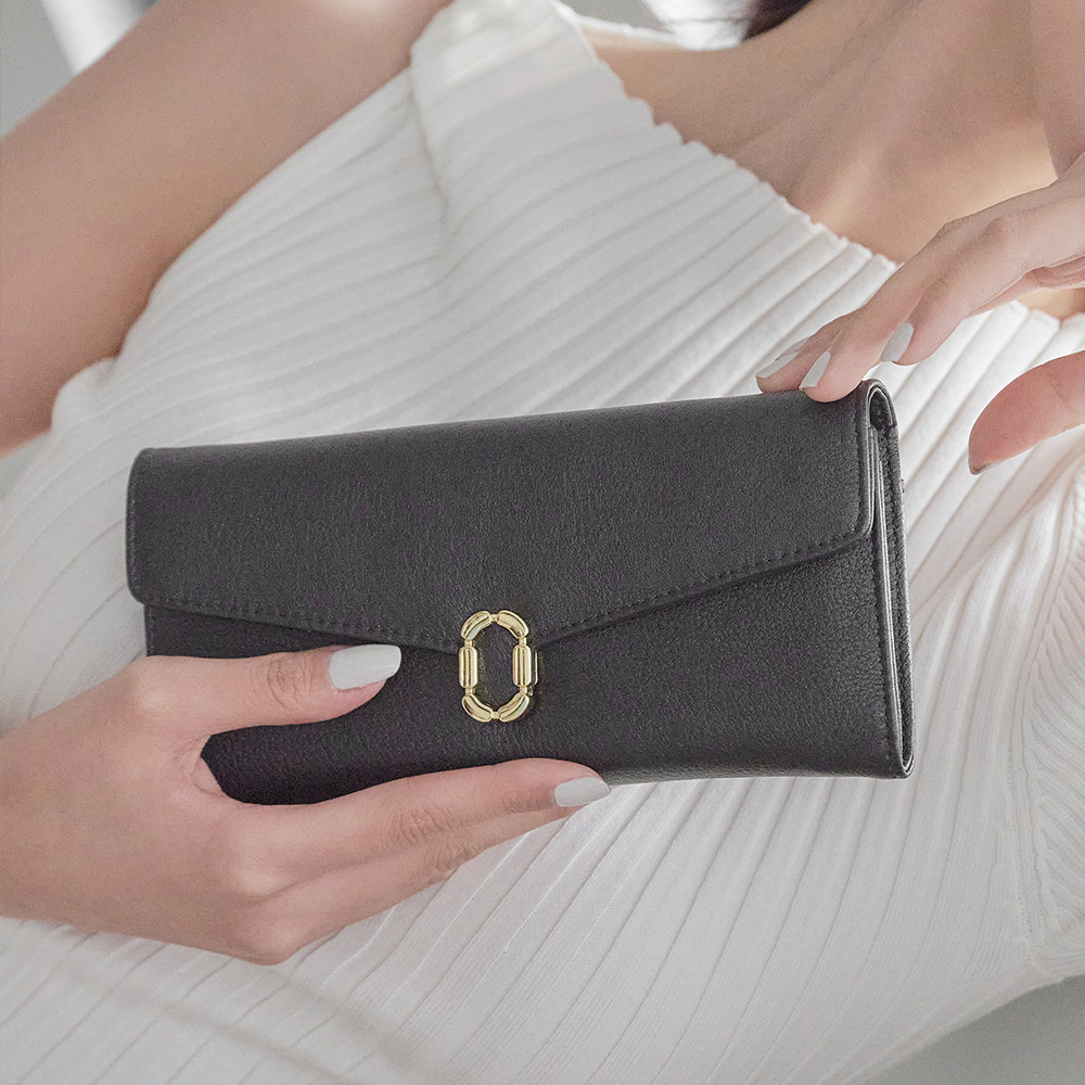 【2R 手工真皮】荔紋牛皮Yumi機能收納中夾 百搭黑 歷史價格詳細信息