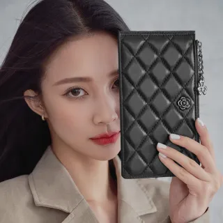 2R 綿霜羊皮Garland拉鍊輕薄菱格對開長夾 歷史價格詳細信息