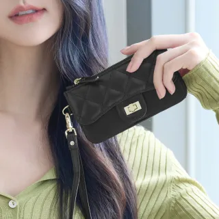 2R 綿霜羊皮 Kerry 菱格手挽零錢卡片夾 柔漾粉 歷史價格詳細信息