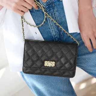 【2R手工真皮】魚子醬牛皮Trendy經典菱格三折短夾 晨煙藍 歷史價格詳細信息