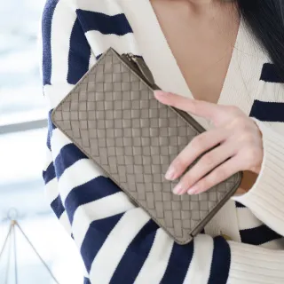 2R 葛洛莉雅 Gloria 梭織羊皮美型拉鍊長夾 深霧藍 歷史價格詳細信息