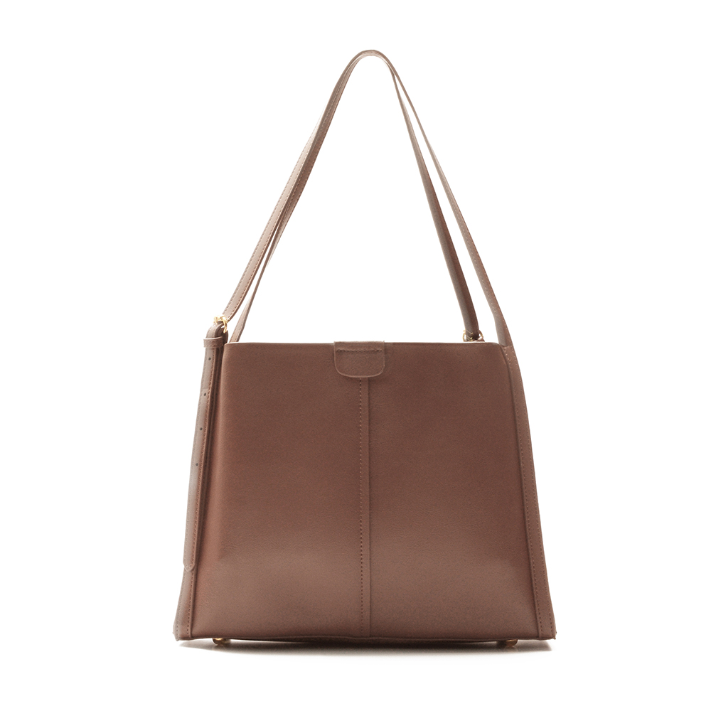 2R 輕軟牛皮Slim細帶肩背托特包 果仁杏 歷史價格詳細信息