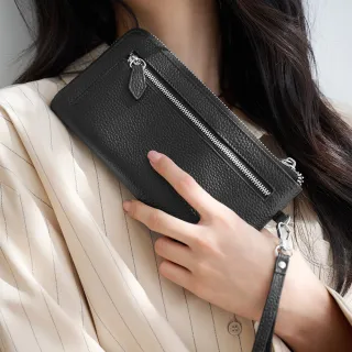 2R 艾麗Elly牛皮提帶隨行長夾 淡粉 歷史價格詳細信息