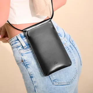 2R 輕軟牛皮Corin斜背手機收納mini包 百搭黑 歷史價格詳細信息