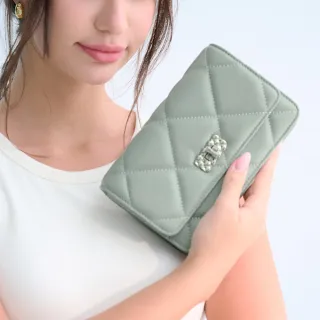 【2R手工真皮】綿霜羊皮 Kerry 菱格風琴卡片短夾 經典黑 歷史價格詳細信息