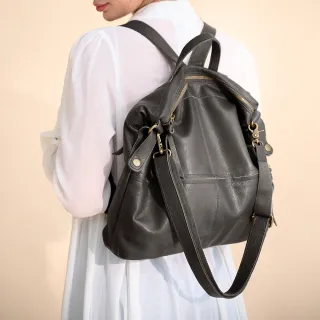 2R 鬆軟牛皮SOFT垂墜口袋後背包 深咖啡 歷史價格詳細信息