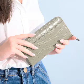 【2R手工真皮】魚子醬牛皮Trendy經典菱格三折短夾 晨煙藍 歷史價格詳細信息