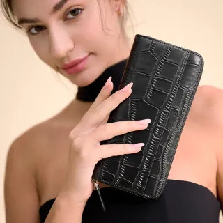 【2R手工真皮】魚子醬牛皮Trendy經典菱格三折短夾 晨煙藍 歷史價格詳細信息