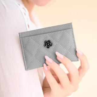 【2R手工真皮】魚子醬牛皮Trendy經典菱格三折短夾 晨煙藍 歷史價格詳細信息