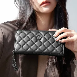 2R 綿霜羊皮KOKO極軟菱格長夾 氣質黑 歷史價格詳細信息