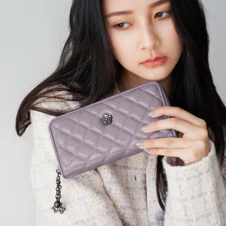 2R 綿霜羊皮KOKO極軟菱格長夾 氣質黑 歷史價格詳細信息