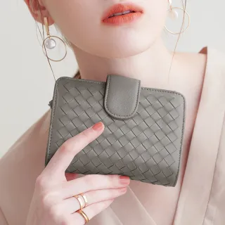 2R 葛瑞絲Grace梭織羊皮三折壓釦中夾 寶石藍 歷史價格詳細信息