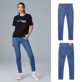 Lee 433 高腰修身窄管彈性牛仔褲 女 深藍洗水 MODERN LB317108049 歷史價格詳細信息