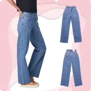 Lee 428 高腰舒適直筒牛仔褲 女 Modern 中藍洗水LB317052568 歷史價格詳細信息