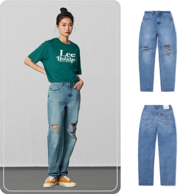 【Lee】女裝 牛仔褲 / 411 高腰標準修身小直筒 中深藍洗水 / Urban Riders 系列(LL19026733R) 歷史價格詳細信息