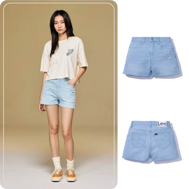 【Lee】女裝 牛仔褲 / 涼感 409 中腰合身小直筒 淺藍洗水 / Jade Fusion 系列(LB317036600) 歷史價格詳細信息