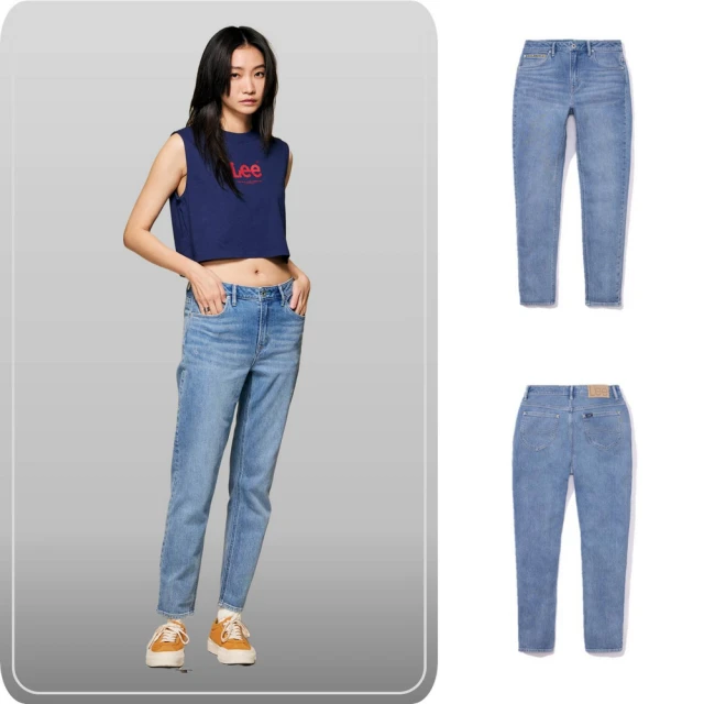 【Lee】女裝 牛仔褲 / 涼感 409 中腰合身小直筒 淺藍洗水 / Jade Fusion 系列(LB317036600) 歷史價格詳細信息