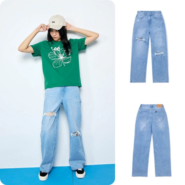Lee 428 高腰舒適直筒牛仔褲 女 Modern 中藍洗水LB317052568 歷史價格詳細信息