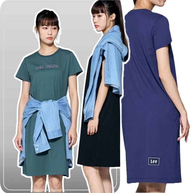 【Lee】女裝 休閒短袖洋裝 / 棉質連帽 條紋(LL1901549PB) 歷史價格詳細信息