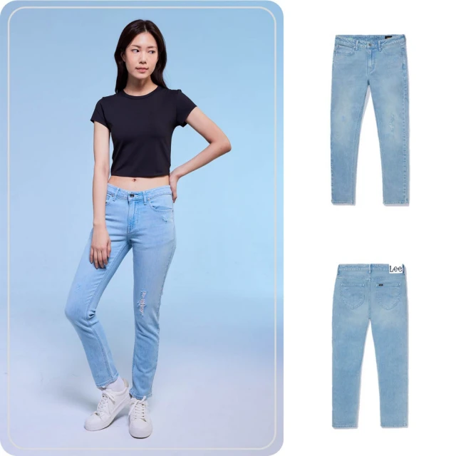【Lee】女裝 牛仔褲 / 401 中腰標準小直筒 九分褲 清水洗(LL220304253) 歷史價格詳細信息