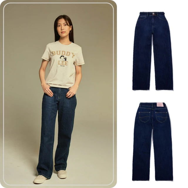 Lee 428 高腰舒適直筒牛仔褲 女 Modern 中藍洗水LB317052568 歷史價格詳細信息