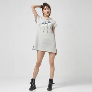 【Lee】女裝 休閒短袖洋裝 / 棉質連帽 條紋(LL1901549PB) 歷史價格詳細信息