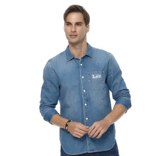 Lee 口袋小LOGO長袖牛仔襯衫 男 Mainline 淺藍LL220365171 歷史價格詳細信息
