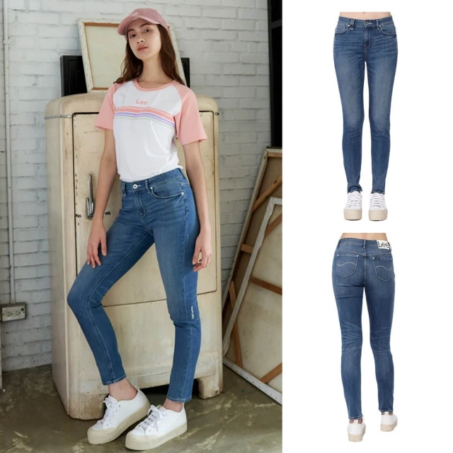 【Lee】女裝 牛仔褲 / 涼感 409 中腰合身小直筒 淺藍洗水 / Jade Fusion 系列(LB317036600) 歷史價格詳細信息