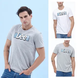 Lee 短袖T恤 立體Logo印花圓領 男灰藍 Mainline 20012966N 歷史價格詳細信息