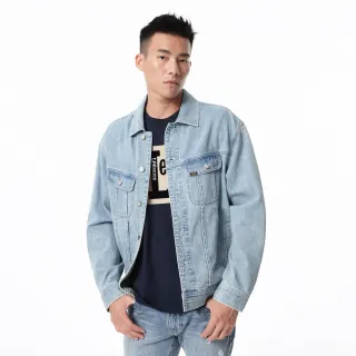 【Lee】男裝 牛仔外套 / 背塗鴉 H.D.LEE 袖剪裁 開襟拉鍊 淺藍洗水 季節性版型(LB314009841) 歷史價格詳細信息