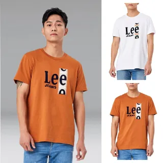 Lee 短袖T恤 復古撞色植絨 logo圓領 男白 Mainline 200123K14 歷史價格詳細信息