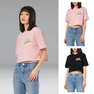【Lee】女裝 短袖T恤 / 草寫小LOGO 寬鬆連肩 典雅黑 季節性版型(LL210377K11) 歷史價格詳細信息